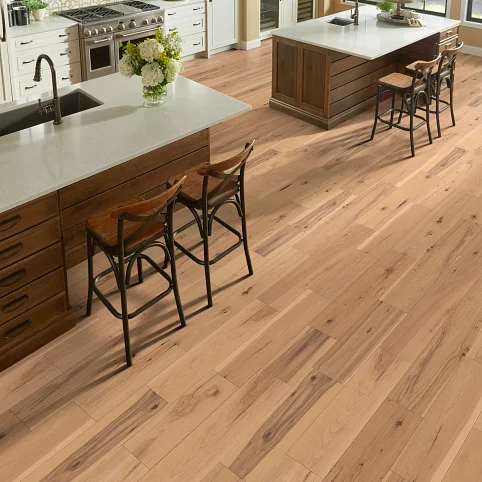 Engineered hardwood flooring in a Gastonia commercial showroom with clean lines